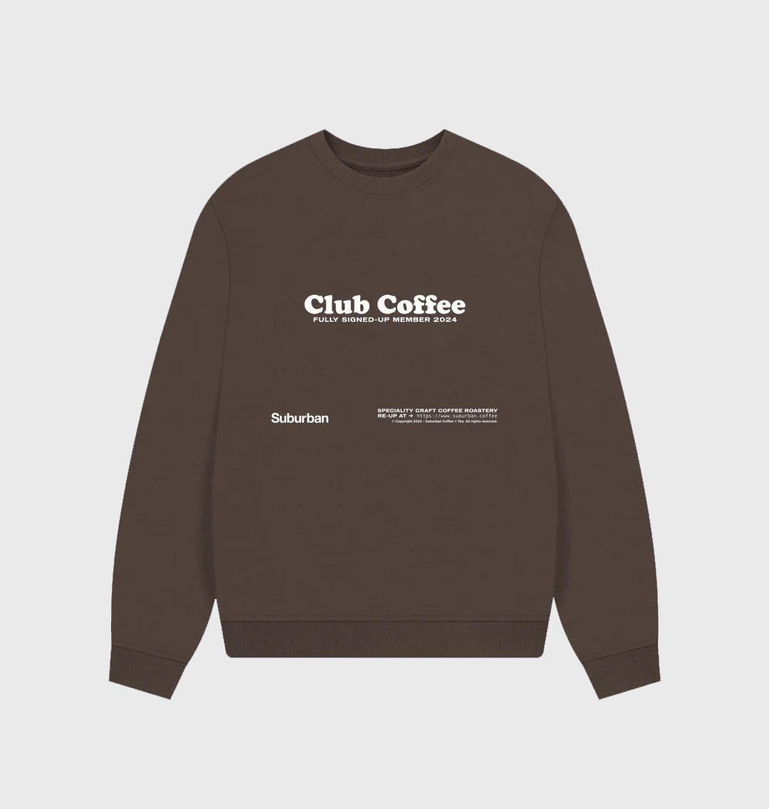 NO COFFEE × CLUBHAUS CREW SWEAT SHIRT M（NO COFFEE（ウエア
