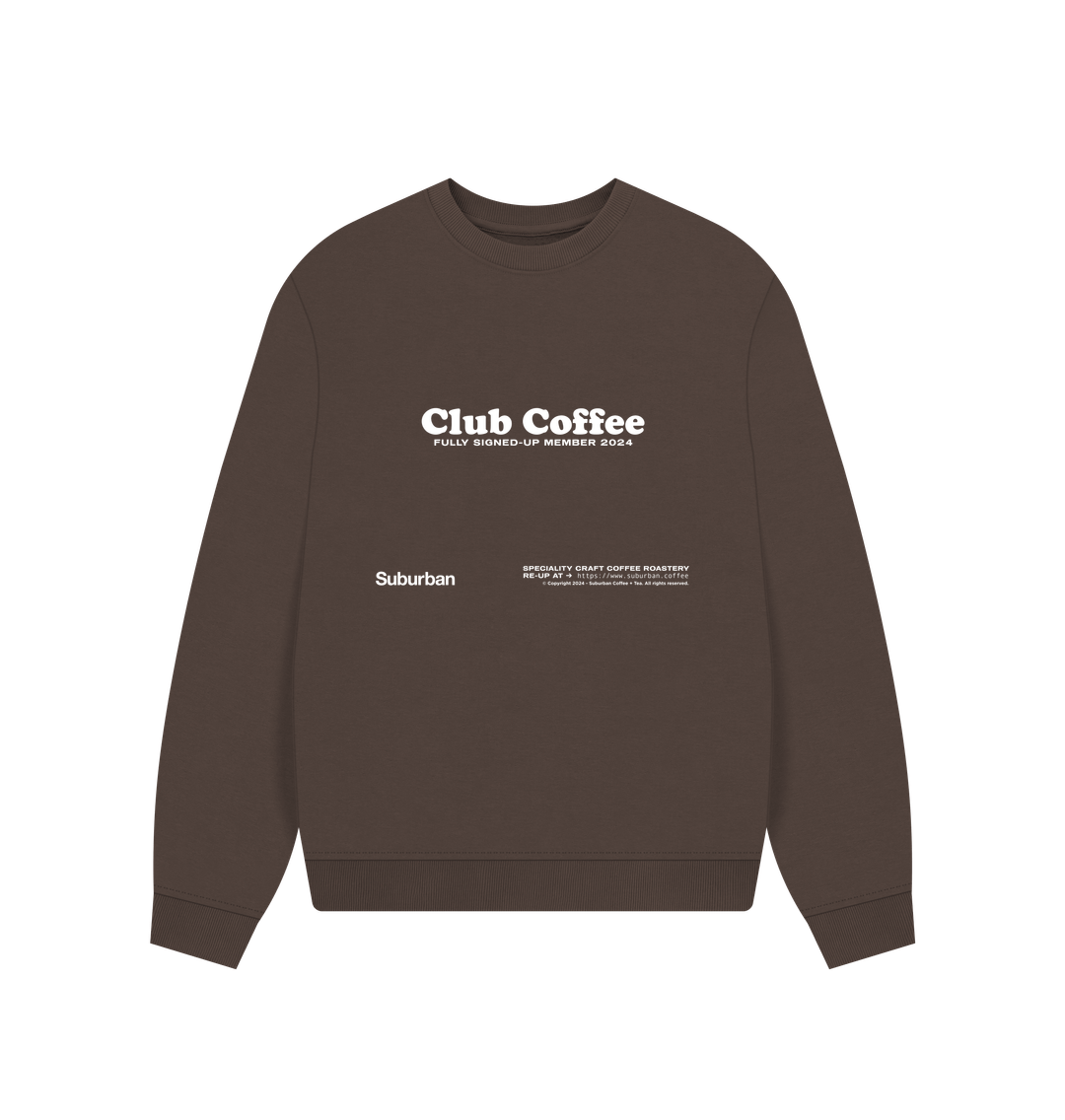 Chocolate Suburban : Club Coffee OS Sweater [Womens] [Mocha]