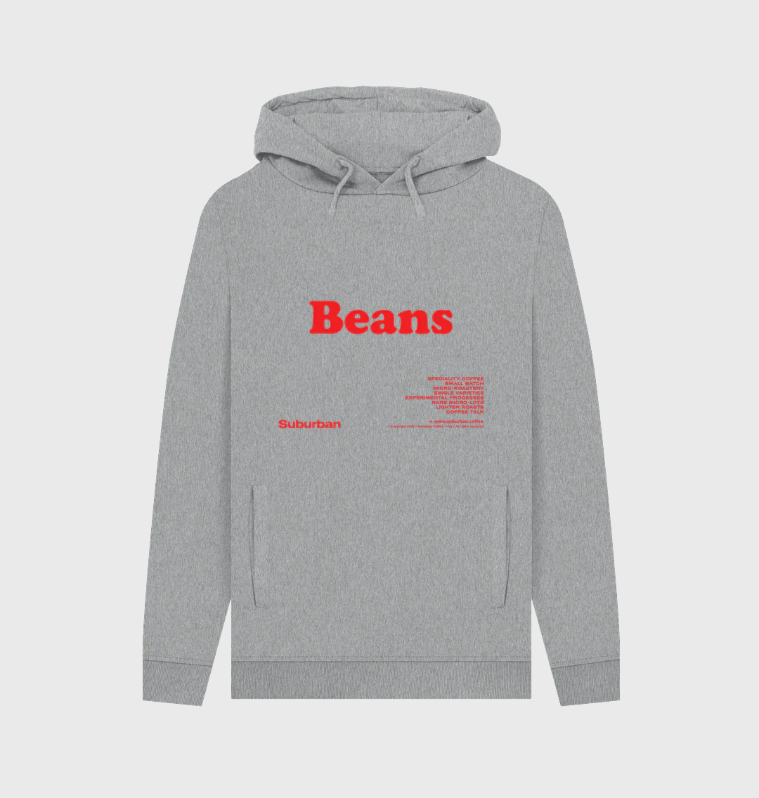 Suburban : Beans Hoodie [Unisex] [Grey]